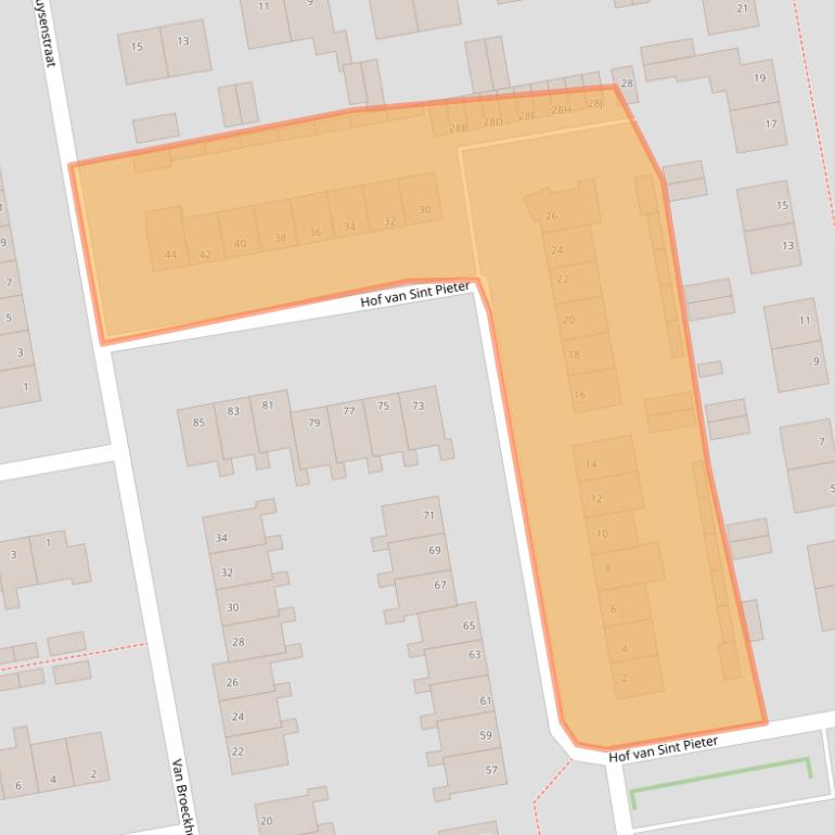 Kaart van postcodegebied 6721TS.