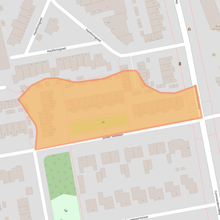 Kaart van postcodegebied 6721VP.