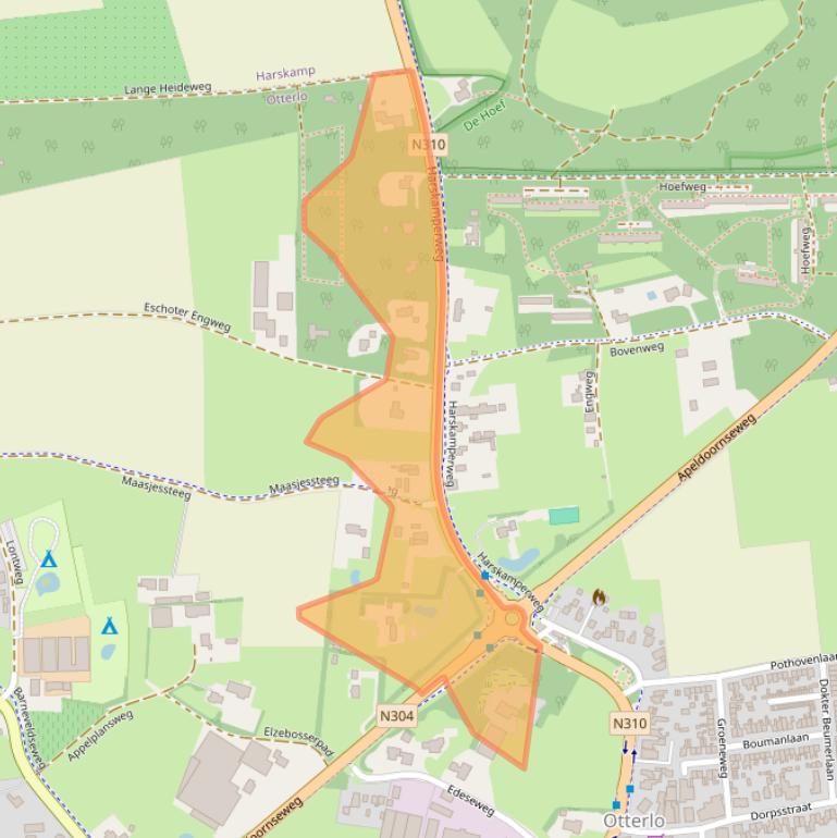 Kaart van postcodegebied 6731AA.