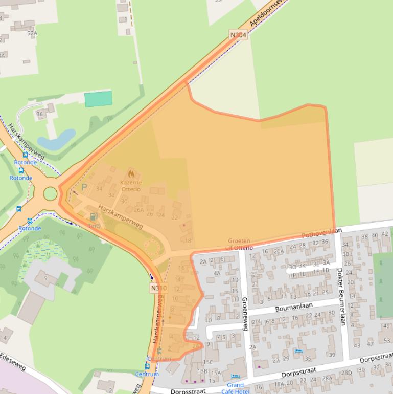 Kaart van postcodegebied 6731AB.
