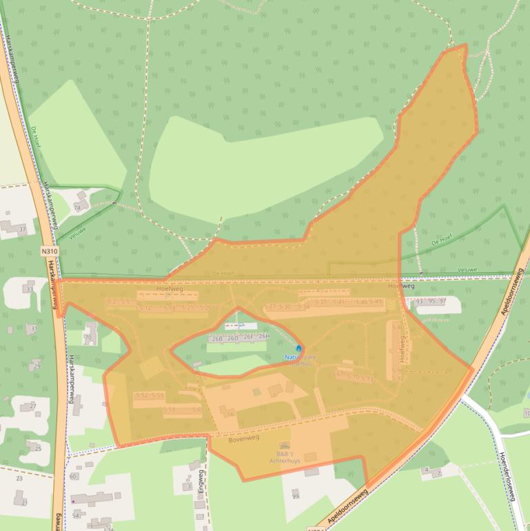 Kaart van postcodegebied 6731AE.