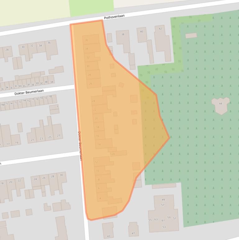 Kaart van postcodegebied 6731AK.