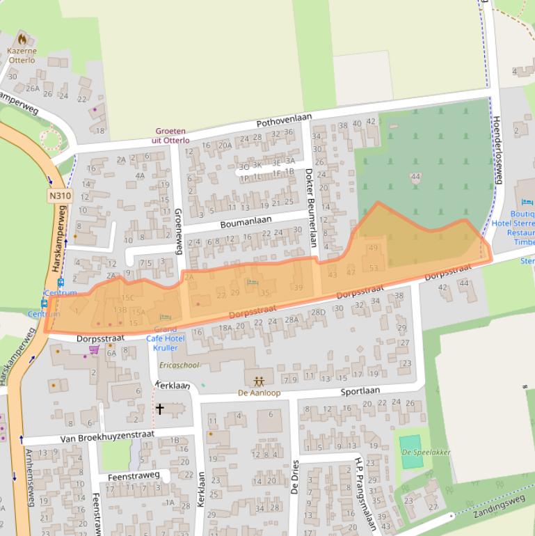 Kaart van postcodegebied 6731AS.