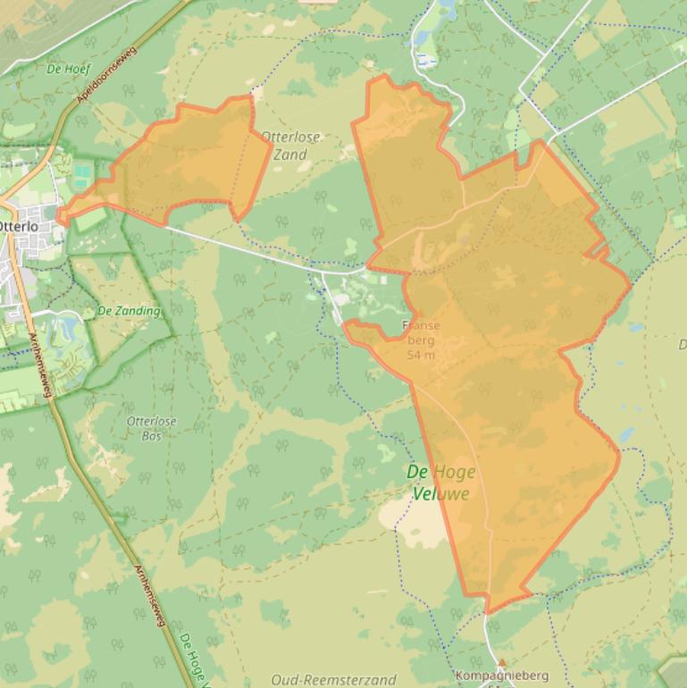 Kaart van postcodegebied 6731AV.