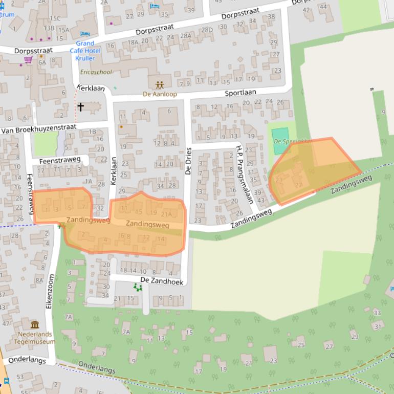 Kaart van postcodegebied 6731BJ.