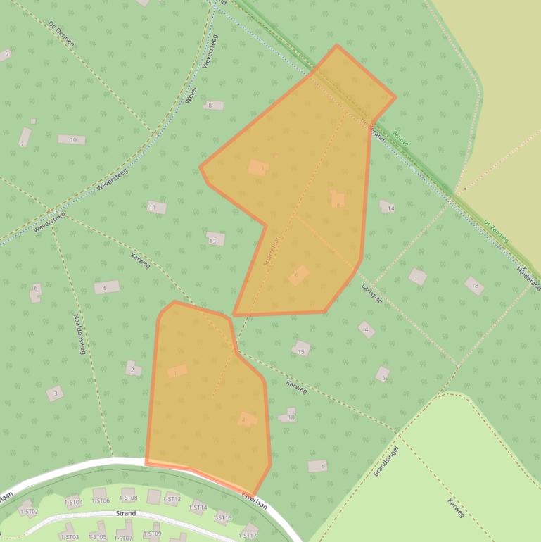 Kaart van postcodegebied 6731CG.