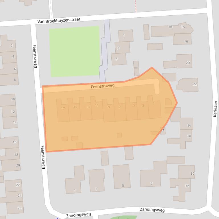 Kaart van postcodegebied 6731CM.