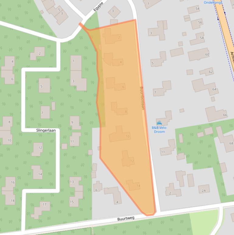 Kaart van postcodegebied 6731CZ.