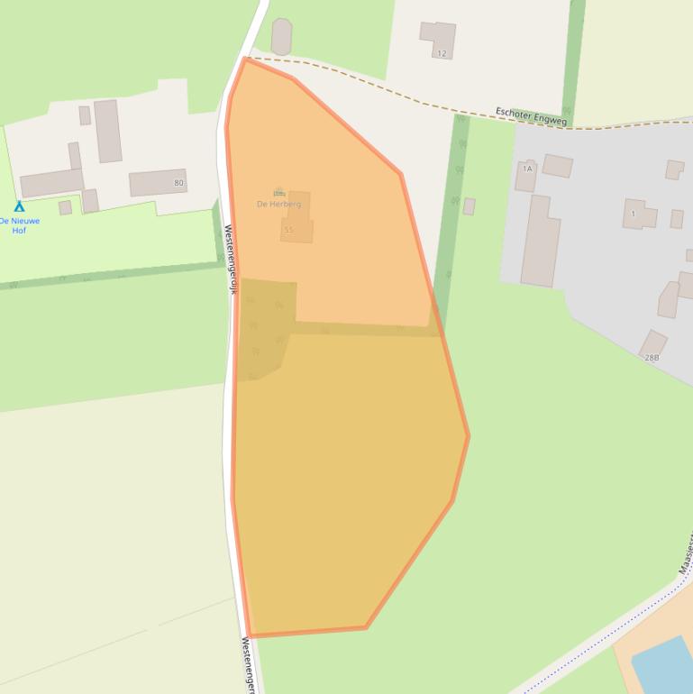 Kaart van postcodegebied 6731EC.