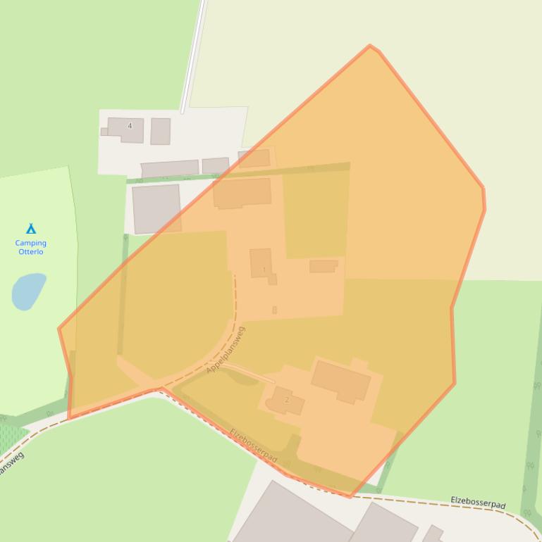 Kaart van postcodegebied 6731EP.