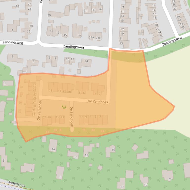Kaart van postcodegebied 6731GA.