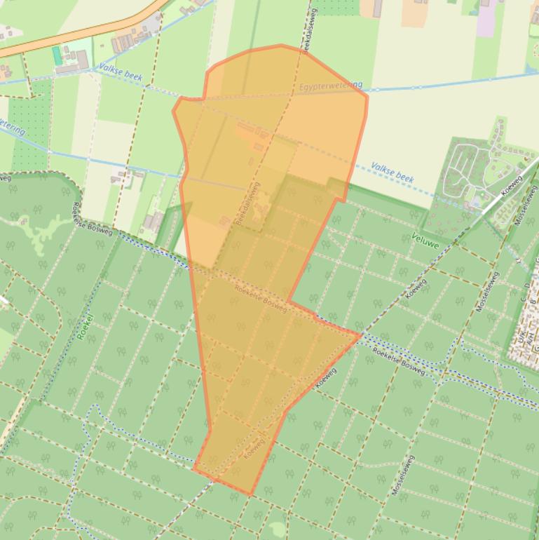 Kaart van postcodegebied 6731SG.