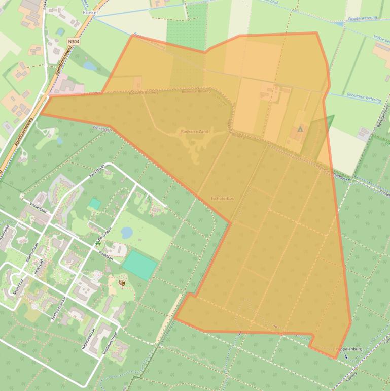 Kaart van postcodegebied 6731SH.