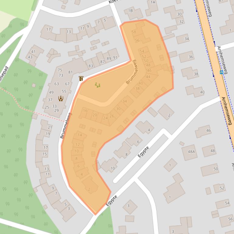 Kaart van postcodegebied 6731SV.