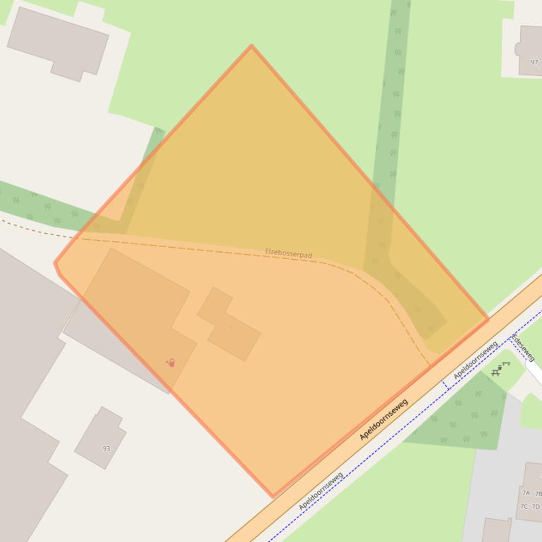 Kaart van postcodegebied 6731SX.