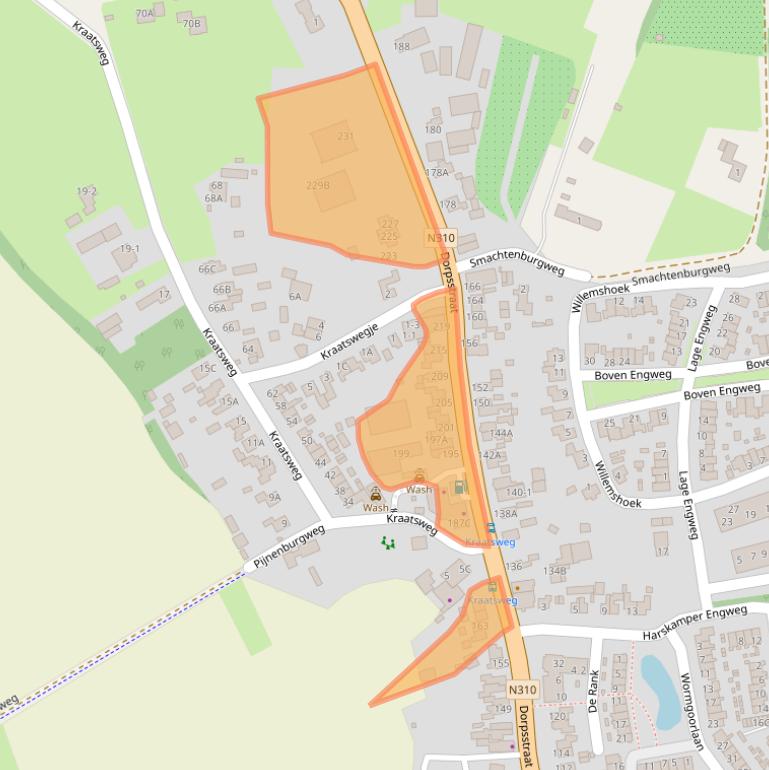 Kaart van postcodegebied 6732AD.