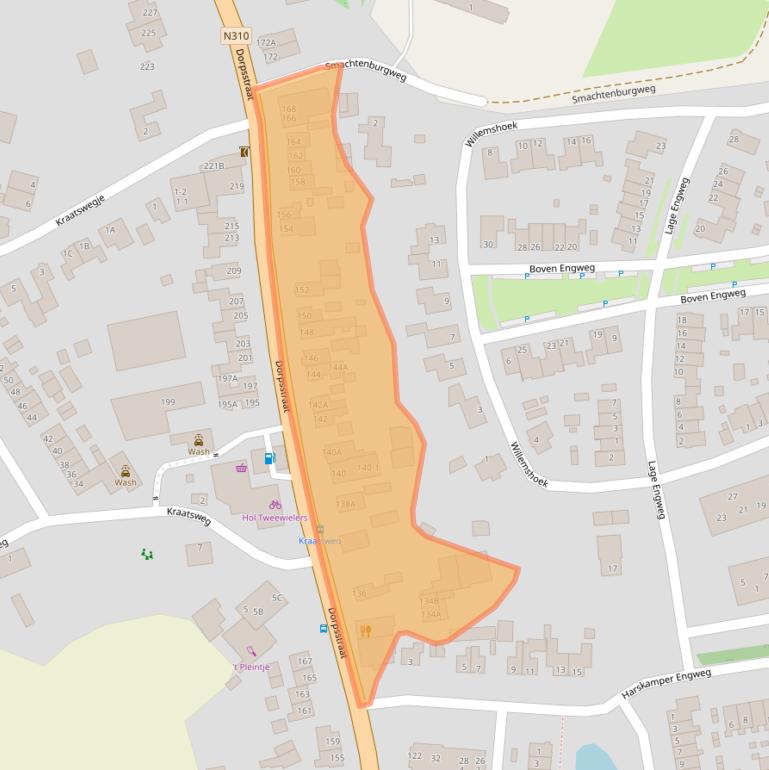 Kaart van postcodegebied 6732AH.