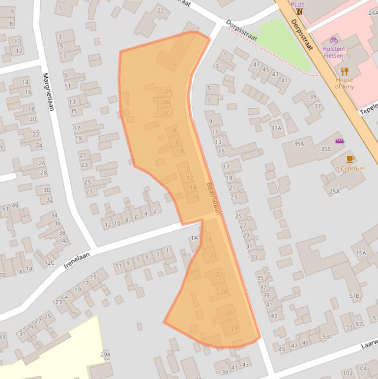 Kaart van postcodegebied 6732BD.