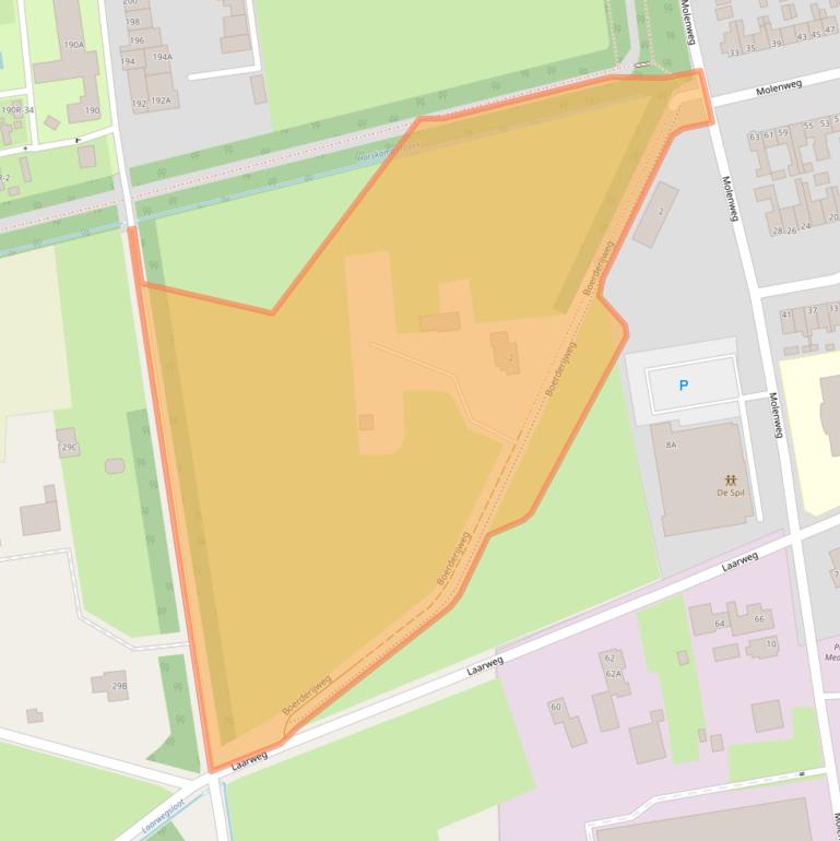 Kaart van postcodegebied 6732BE.