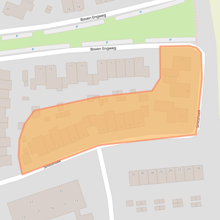 Kaart van postcodegebied 6732CG.