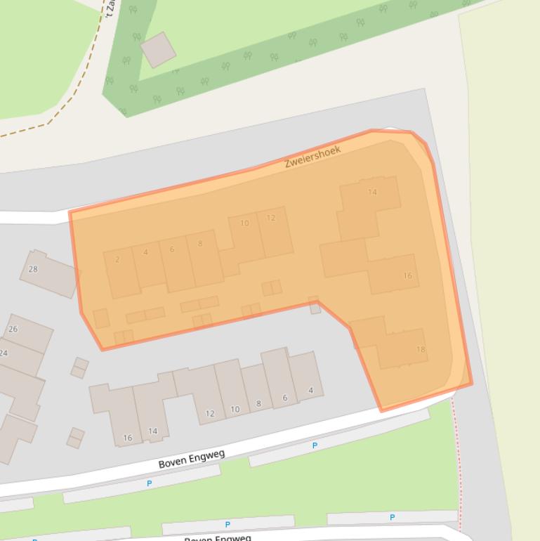 Kaart van postcodegebied 6732CL.