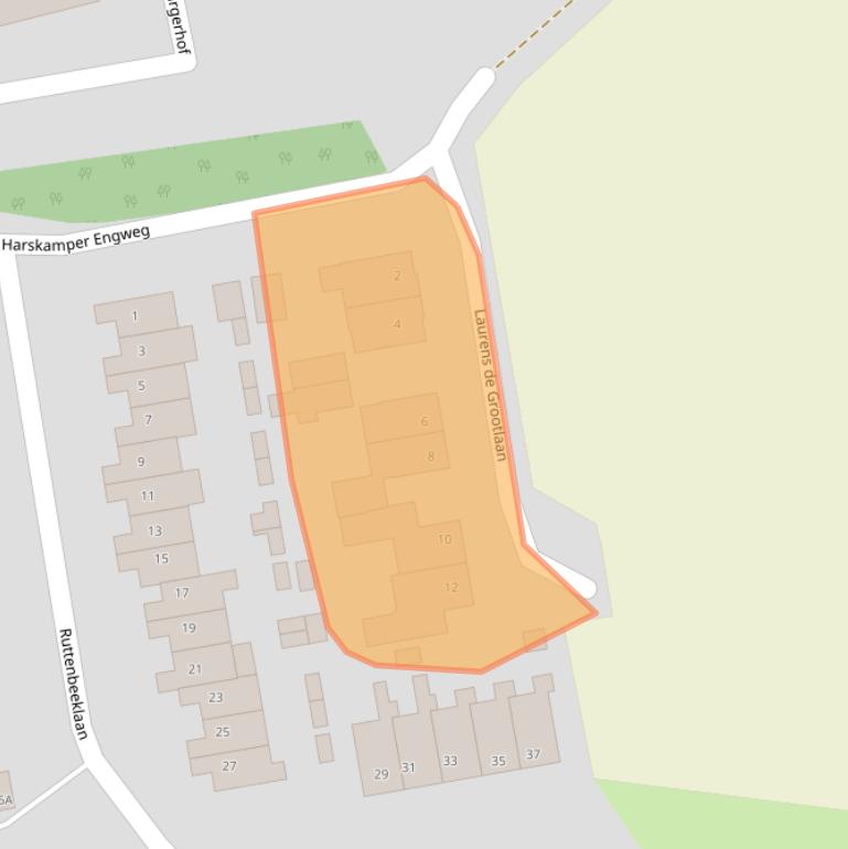 Kaart van postcodegebied 6732CM.