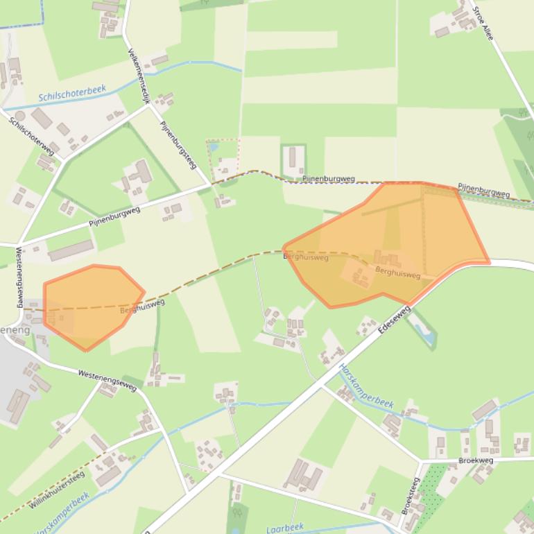 Kaart van postcodegebied 6732DD.