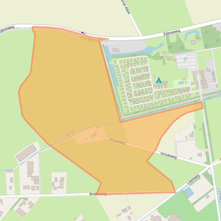 Kaart van postcodegebied 6732DE.