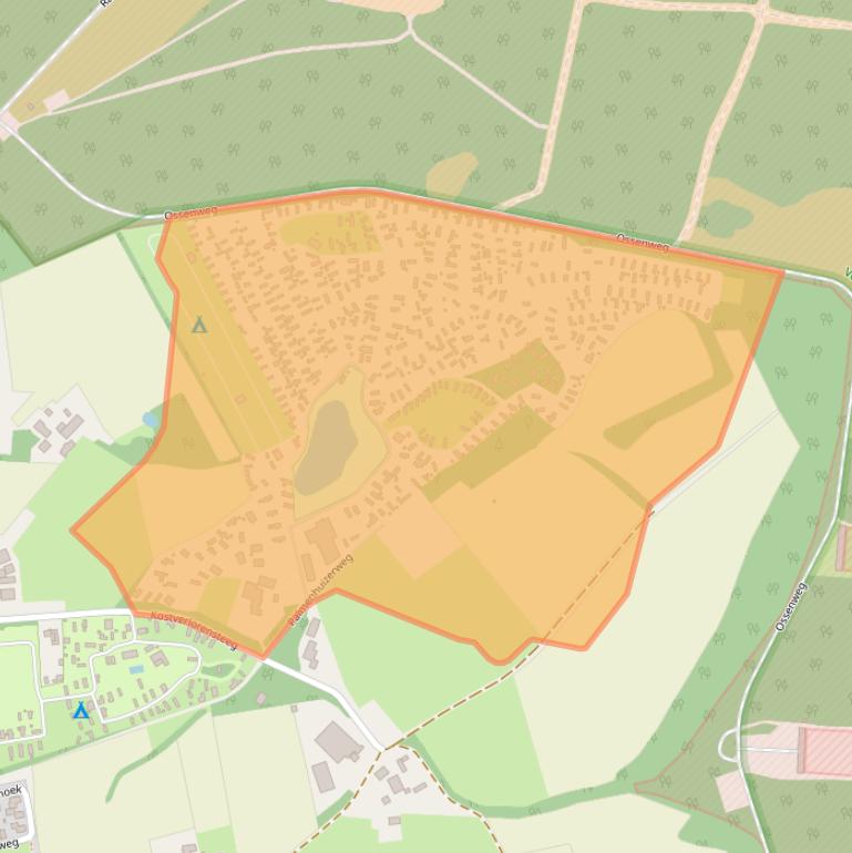 Kaart van postcodegebied 6732EH.