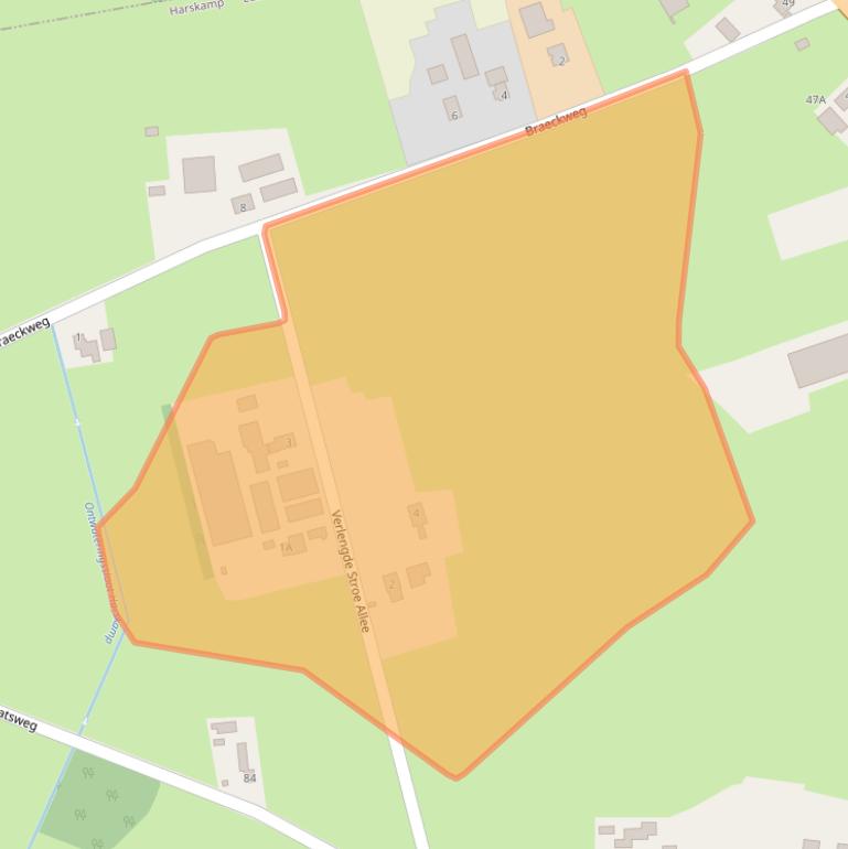 Kaart van postcodegebied 6732EX.