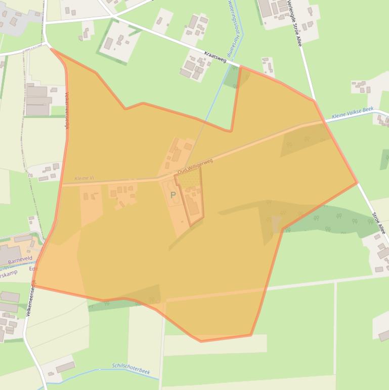 Kaart van postcodegebied 6732GB.