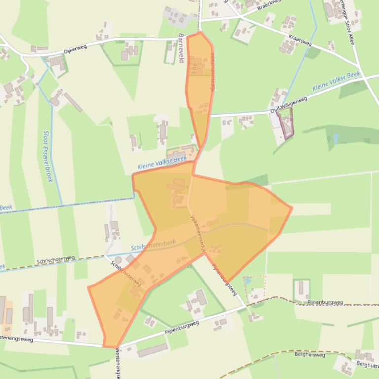 Kaart van postcodegebied 6732GE.