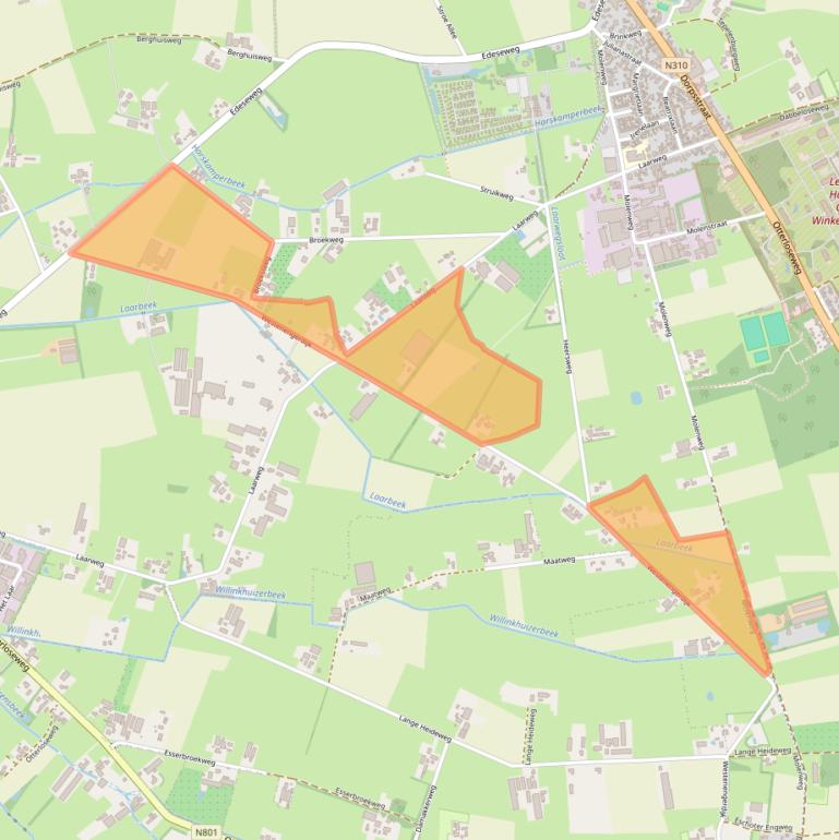 Kaart van postcodegebied 6732GP.