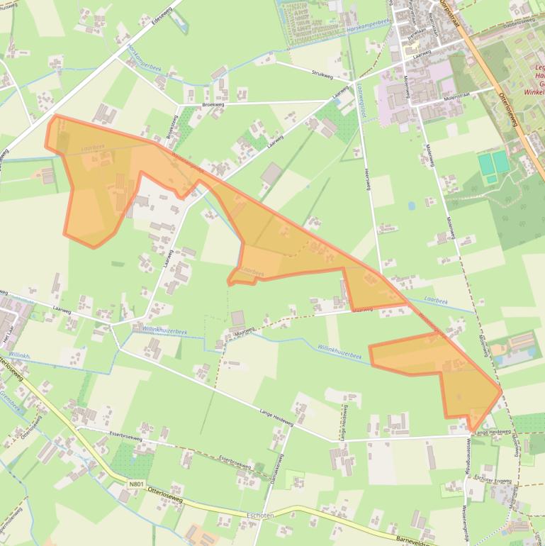 Kaart van postcodegebied 6732GR.