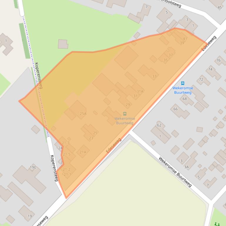 Kaart van postcodegebied 6733AB.