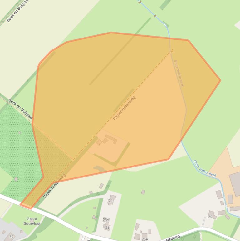 Kaart van postcodegebied 6733BM.