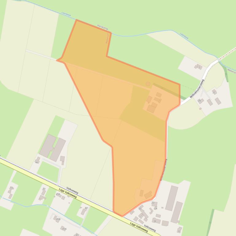 Kaart van postcodegebied 6733EA.