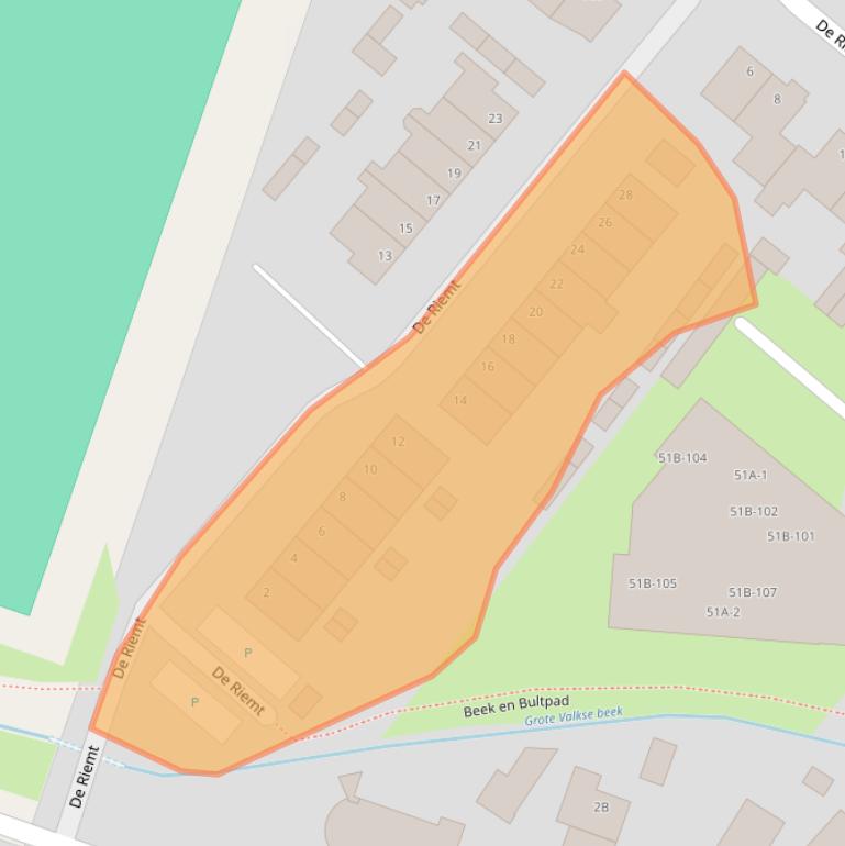 Kaart van postcodegebied 6733EL.