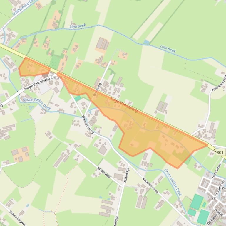 Kaart van postcodegebied 6733GB.