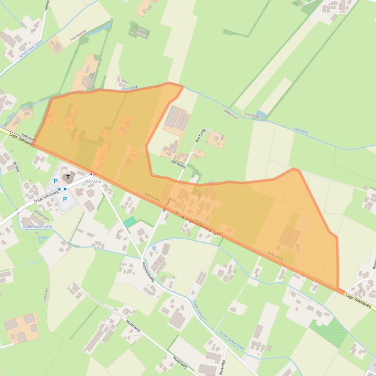 Kaart van postcodegebied 6733GD.