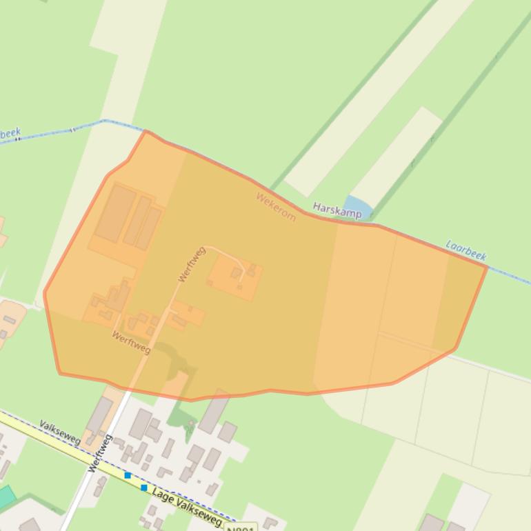 Kaart van postcodegebied 6733GE.