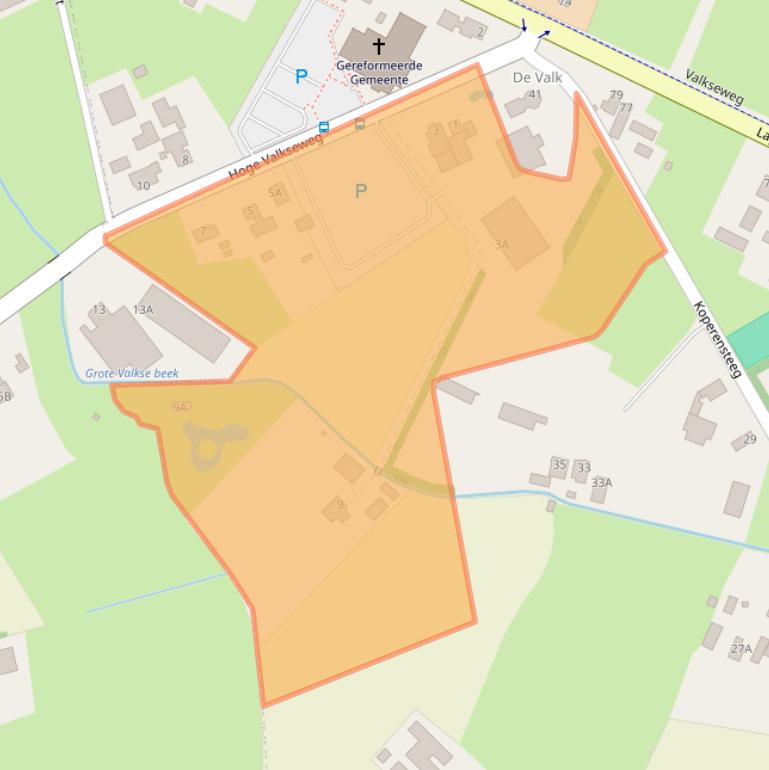 Kaart van postcodegebied 6733GG.