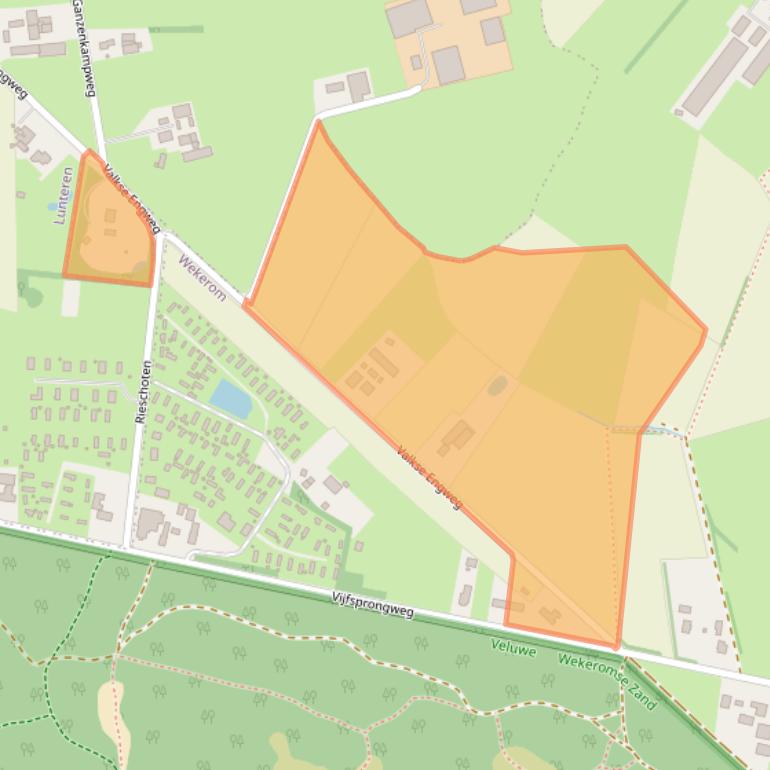 Kaart van postcodegebied 6733JK.