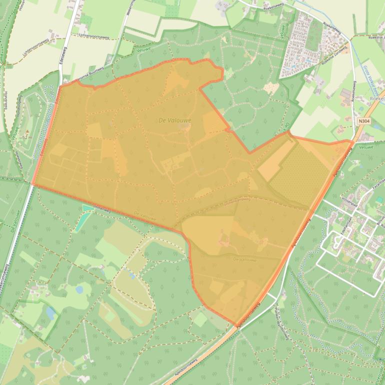 Kaart van postcodegebied 6733SB.