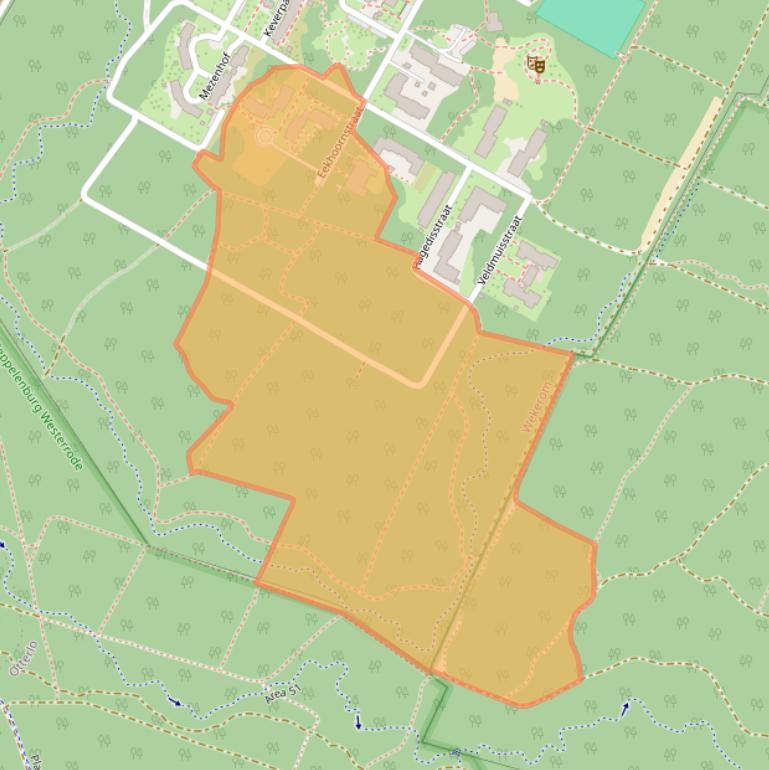 Kaart van postcodegebied 6733SH.
