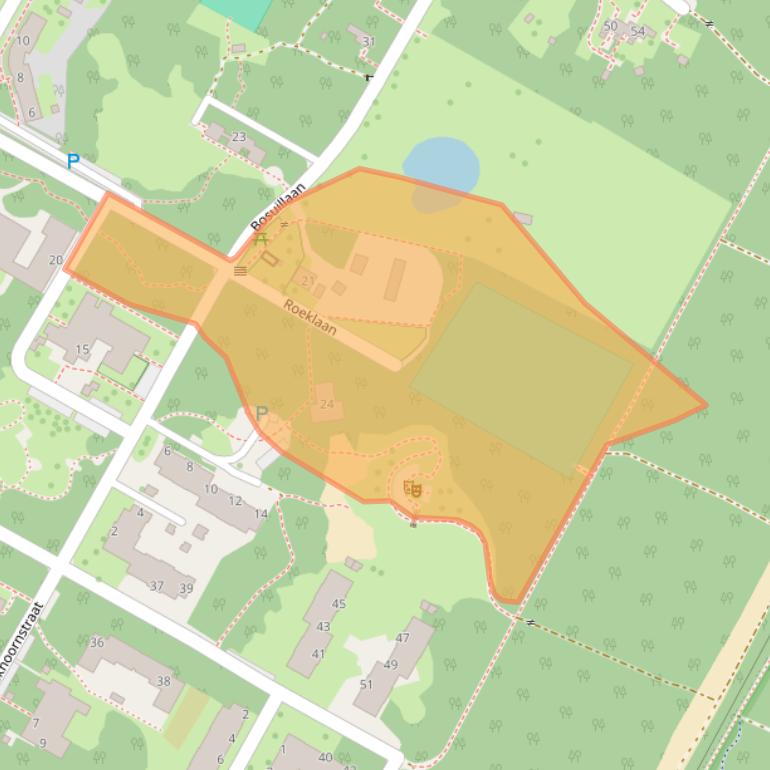 Kaart van postcodegebied 6733SR.