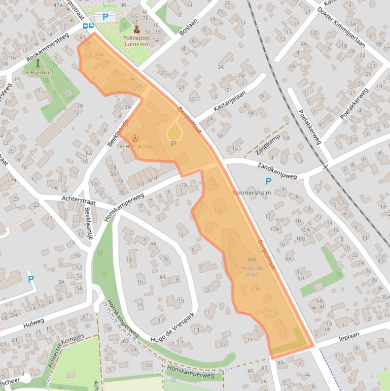 Kaart van postcodegebied 6741AA.