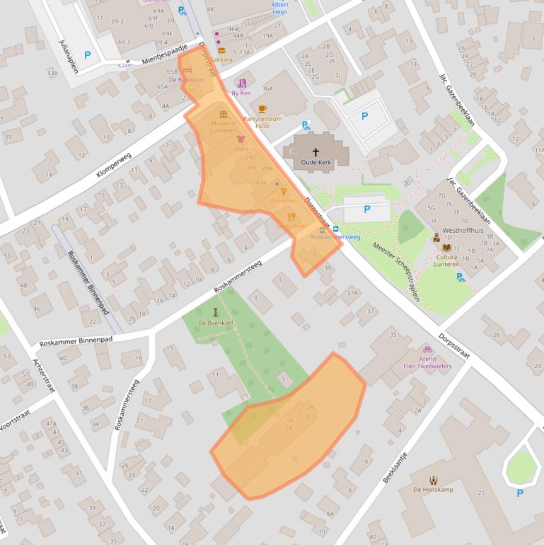 Kaart van postcodegebied 6741AB.