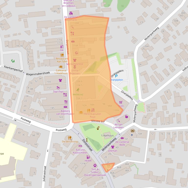 Kaart van postcodegebied 6741AN.