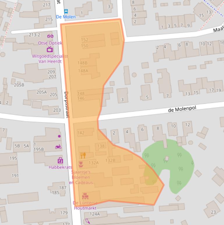 Kaart van postcodegebied 6741AP.